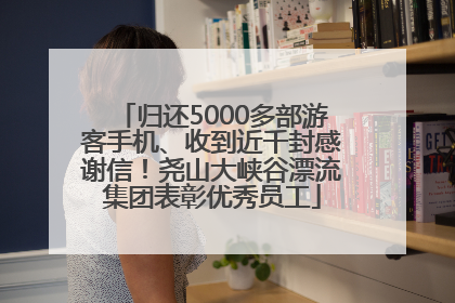 归还5000多部游客手机、收到近千封感谢信！尧山大峡谷漂流集团表彰优秀员工