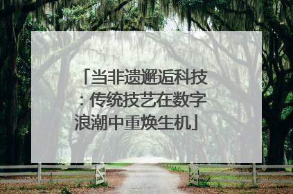 当非遗邂逅科技：传统技艺在数字浪潮中重焕生机