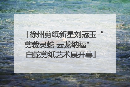 徐州剪纸新星刘冠玉“剪裁灵蛇 云龙纳福” 白蛇剪纸艺术展开幕