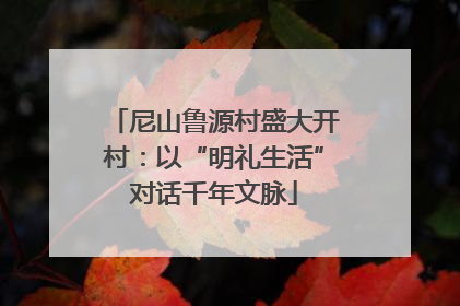 尼山鲁源村盛大开村：以“明礼生活”对话千年文脉