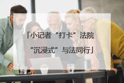 小记者“打卡”法院 “沉浸式”与法同行