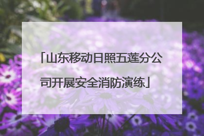 山东移动日照五莲分公司开展安全消防演练