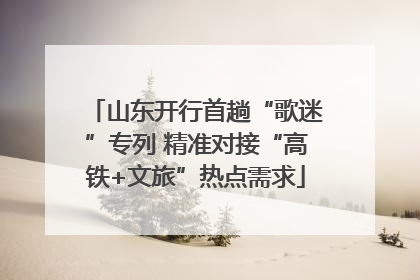 山东开行首趟“歌迷”专列 精准对接“高铁+文旅”热点需求