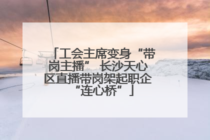 工会主席变身“带岗主播” 长沙天心区直播带岗架起职企“连心桥”