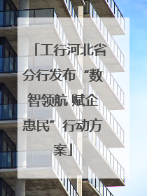 工行河北省分行发布“数智领航 赋企惠民”行动方案