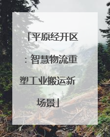 平原经开区：智慧物流重塑工业搬运新场景