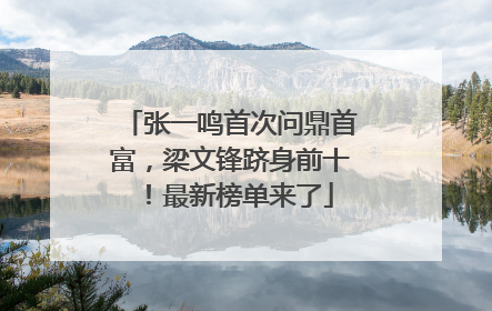 张一鸣首次问鼎首富，梁文锋跻身前十！最新榜单来了