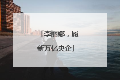 李丽娜，履新万亿央企