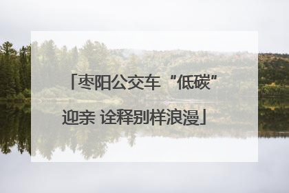 枣阳公交车“低碳”迎亲 诠释别样浪漫