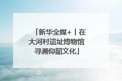 新华全媒+丨在大河村遗址博物馆寻溯仰韶文化