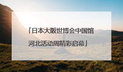 日本大阪世博会中国馆河北活动周精彩启幕