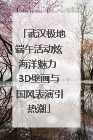 武汉极地端午活动炫海洋魅力 3D壁画与国风表演引热潮