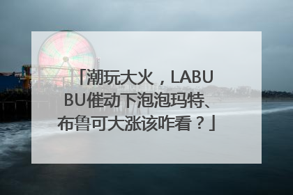 潮玩大火，LABUBU催动下泡泡玛特、布鲁可大涨该咋看？