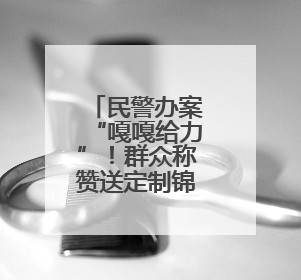 民警办案“嘎嘎给力”！群众称赞送定制锦旗