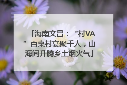 海南文昌：“村VA”百桌村宴聚千人，山海间升腾乡土烟火气