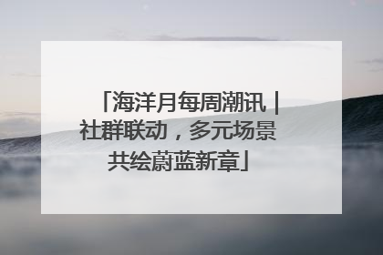 海洋月每周潮讯｜社群联动，多元场景共绘蔚蓝新章