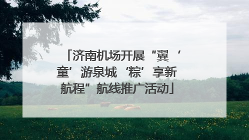 济南机场开展“翼‘童’游泉城‘粽’享新航程”航线推广活动
