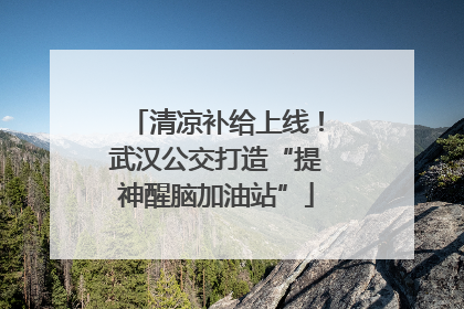 清凉补给上线！武汉公交打造“提神醒脑加油站”