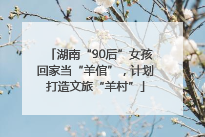湖南“90后”女孩回家当“羊倌”，计划打造文旅“羊村”