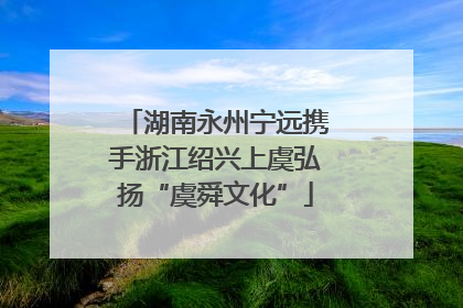 湖南永州宁远携手浙江绍兴上虞弘扬“虞舜文化”