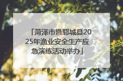 菏泽市暨郓城县2025年渔业安全生产应急演练活动举办