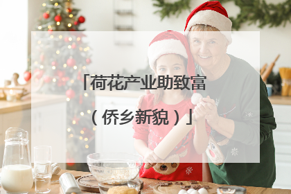 荷花产业助致富（侨乡新貌）