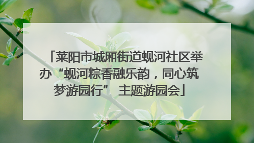 莱阳市城厢街道蚬河社区举办“蚬河粽香融乐韵，同心筑梦游园行” 主题游园会