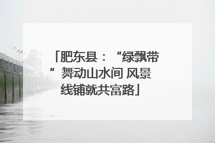 肥东县：“绿飘带”舞动山水间 风景线铺就共富路