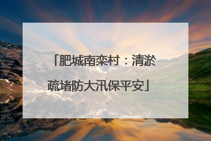 肥城南栾村：清淤疏堵防大汛保平安