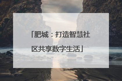 肥城：打造智慧社区共享数字生活