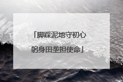 脚踩泥地守初心 躬身田垄担使命