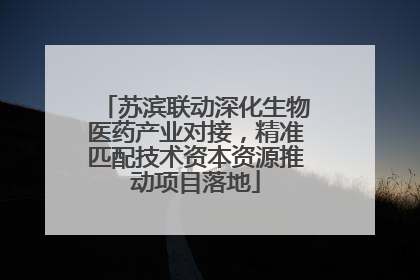 苏滨联动深化生物医药产业对接，精准匹配技术资本资源推动项目落地