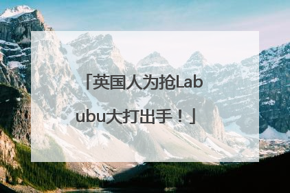 英国人为抢Labubu大打出手！