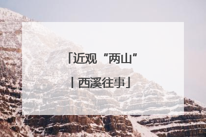 近观“两山”丨西溪往事