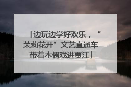 边玩边学好欢乐，“茉莉花开”文艺直通车带着木偶戏进贾汪