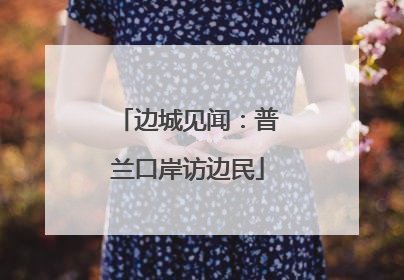 边城见闻：普兰口岸访边民
