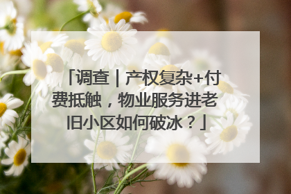调查｜产权复杂+付费抵触，物业服务进老旧小区如何破冰？