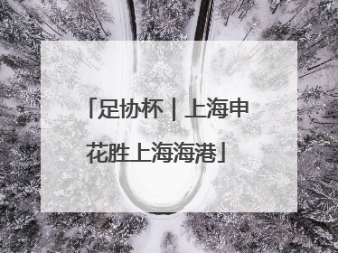 足协杯｜上海申花胜上海海港
