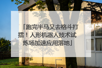 跑完半马又去格斗打擂！人形机器人技术试炼场加速应用落地