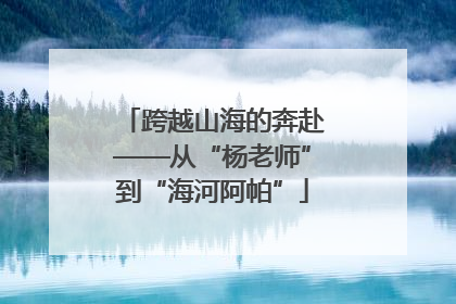 跨越山海的奔赴——从“杨老师”到“海河阿帕”