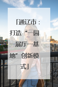 通辽市：打造“一园一展厅一基地”创新模式