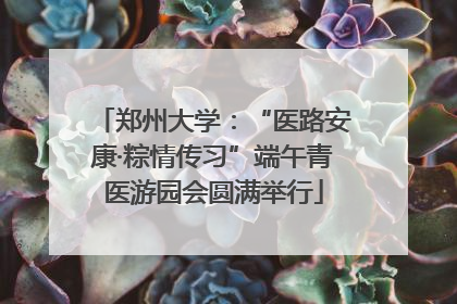 郑州大学：“医路安康·粽情传习”端午青医游园会圆满举行