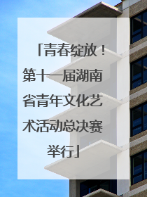 青春绽放！第十一届湖南省青年文化艺术活动总决赛举行