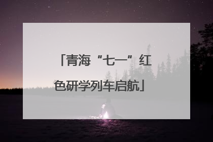 青海“七一”红色研学列车启航