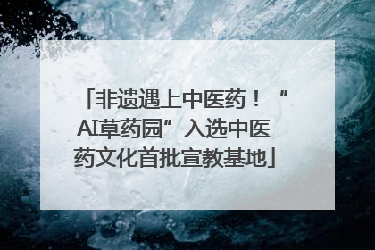 非遗遇上中医药！“AI草药园”入选中医药文化首批宣教基地