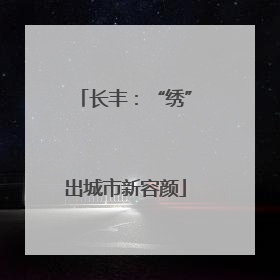 长丰：“绣”出城市新容颜