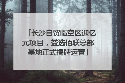 长沙自贸临空区迎亿元项目，益选佰联总部基地正式揭牌运营