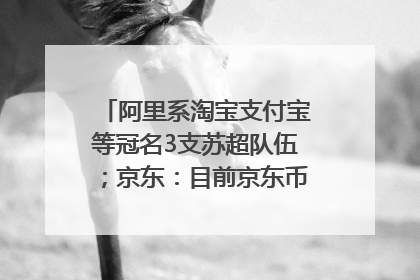 阿里系淘宝支付宝等冠名3支苏超队伍；京东：目前京东币链科技并没有开始发行稳定币｜早资道