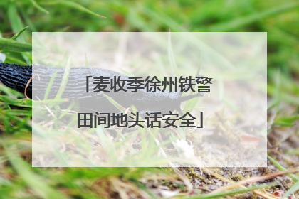 麦收季徐州铁警田间地头话安全