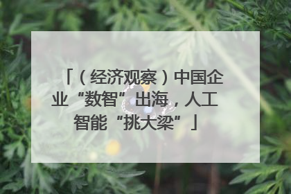 （经济观察）中国企业“数智”出海，人工智能“挑大梁”